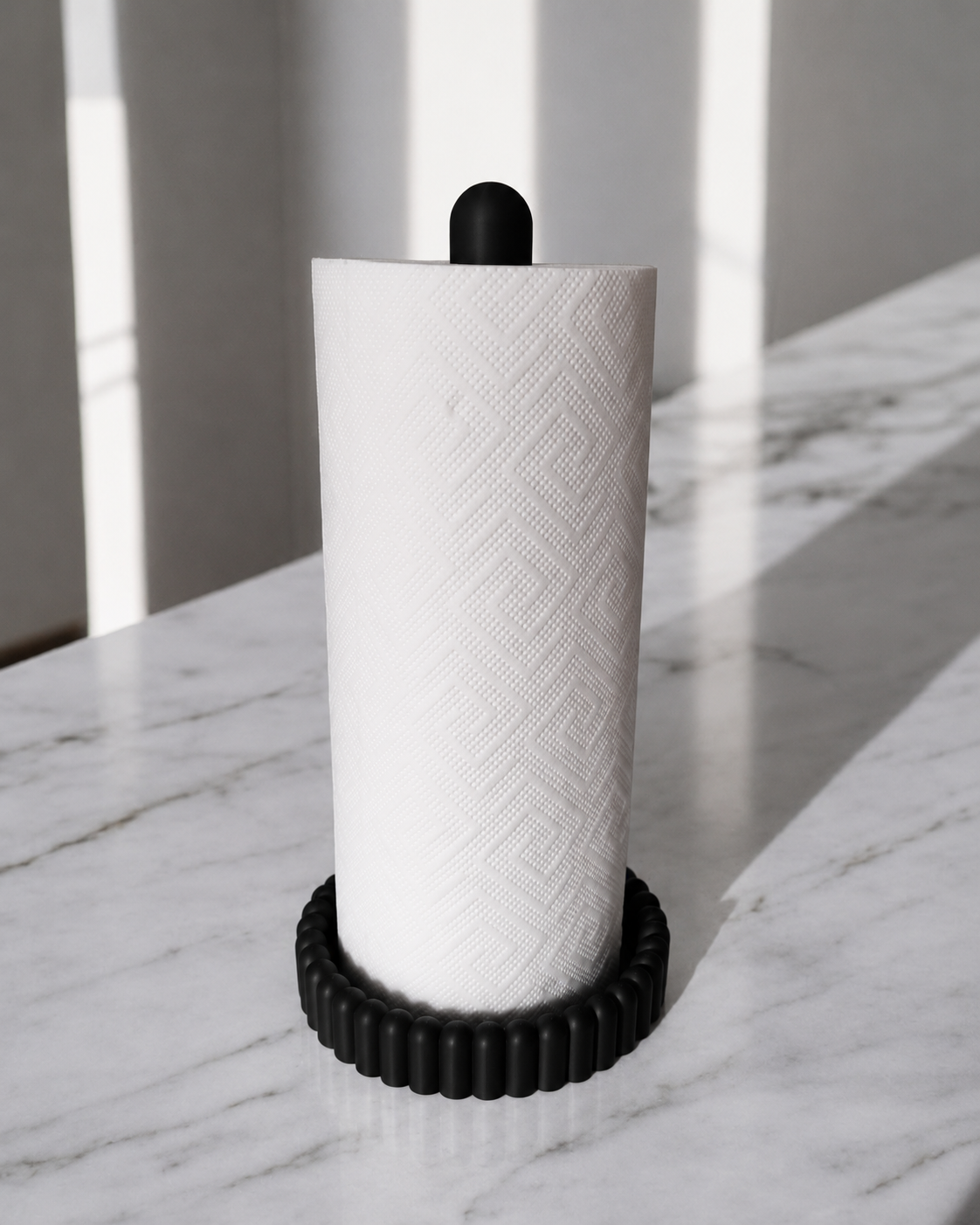 Modern Paper Towel Holder – Kitchen Countertop Roll Organizer