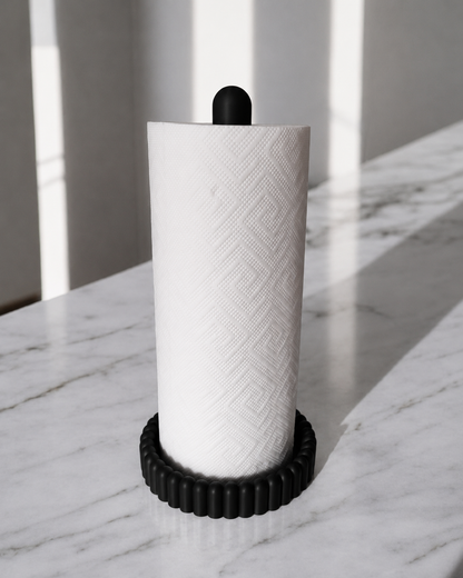 Modern Paper Towel Holder – Kitchen Countertop Roll Organizer