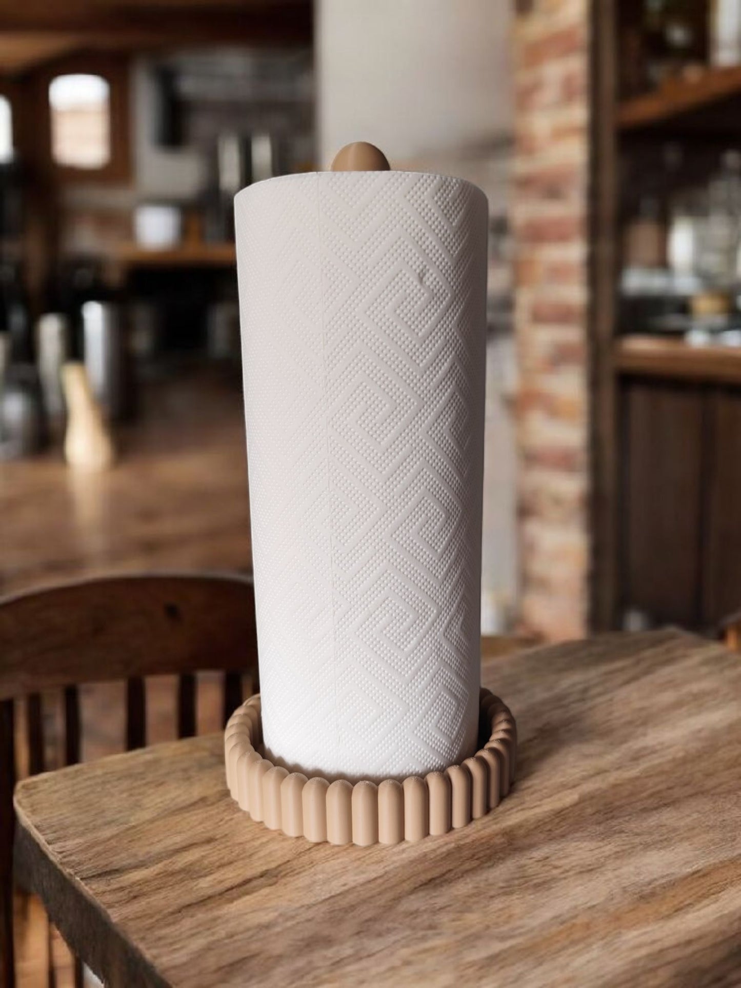 Modern Paper Towel Holder – Kitchen Countertop Roll Organizer
