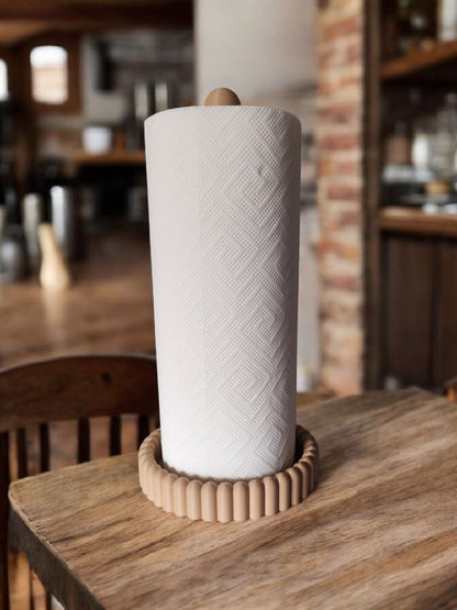Modern Paper Towel Holder – Kitchen Countertop Roll Organizer