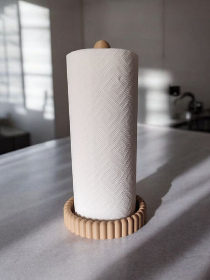 Modern Paper Towel Holder – Kitchen Countertop Roll Organizer