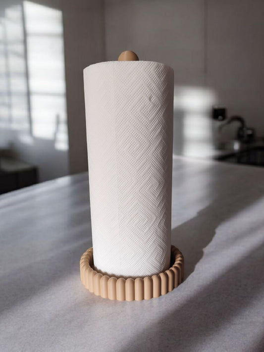 Modern Paper Towel Holder – Kitchen Countertop Roll Organizer