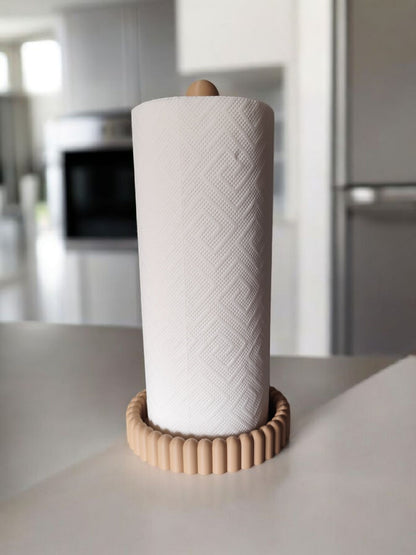 Modern Paper Towel Holder – Kitchen Countertop Roll Organizer