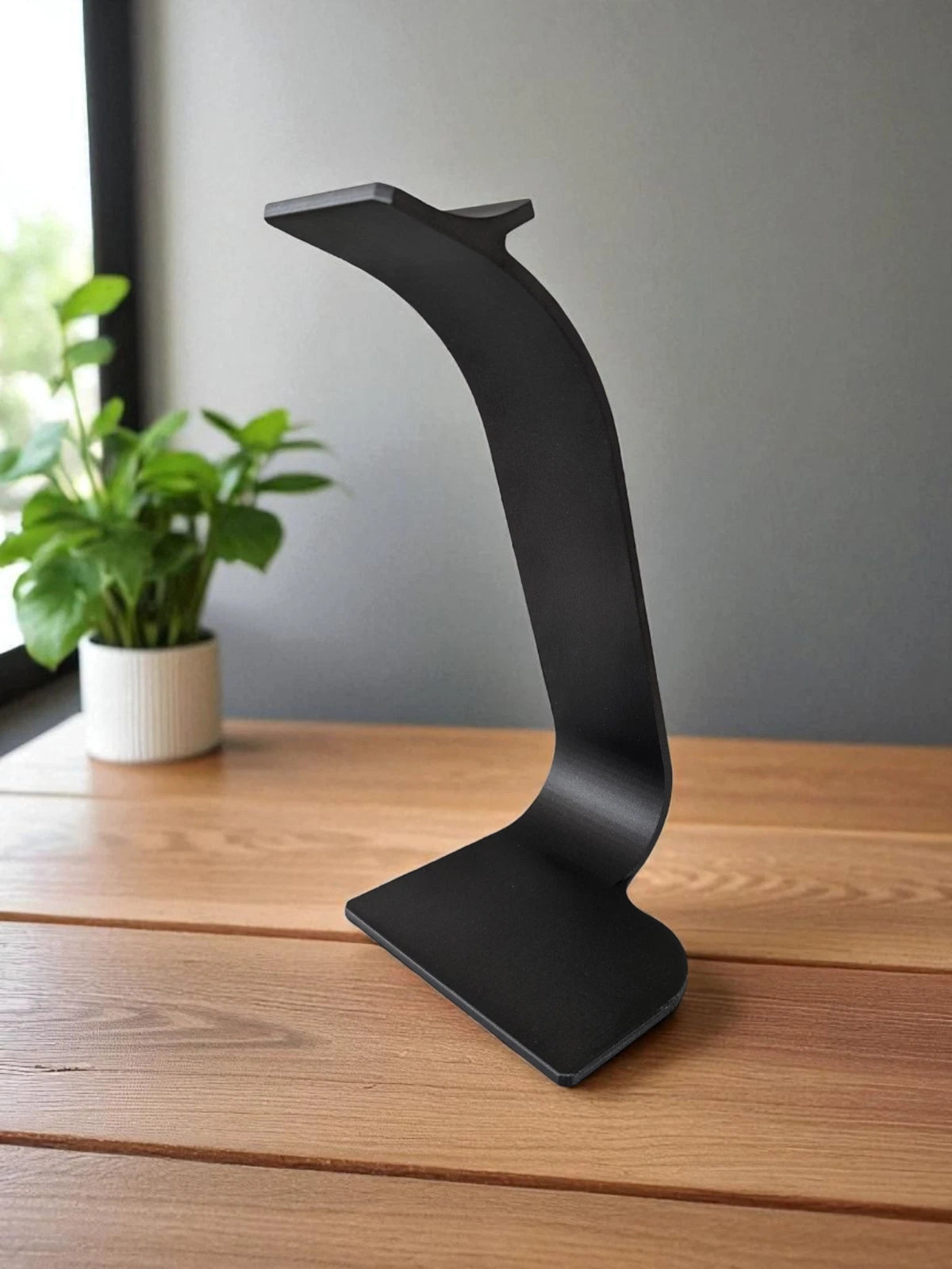 Sleek 3D Printed Headset Holder – Space Saving Desk Stand for Gaming, Office